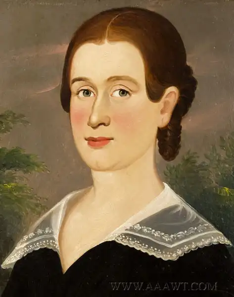 Prior School Portrait, Young Lady, Attributed to George Hartwell (b. 1815, d. 1901)